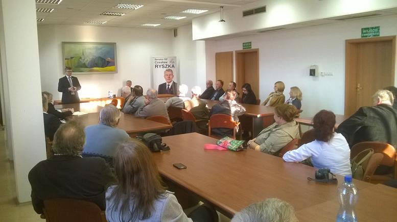 Spotkanie z Senatorem Adamem Gawędą w Bieruniu