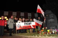 Marcowa miesięcznica Smoleńska w Tychach